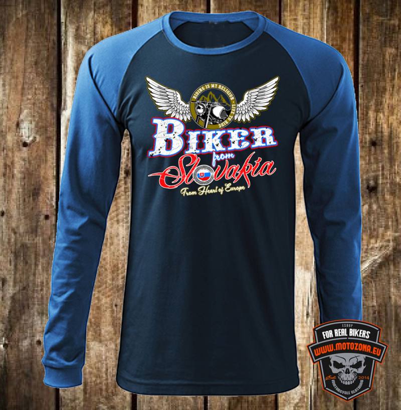 Moto triko s dlouhým rukávem Český Biker