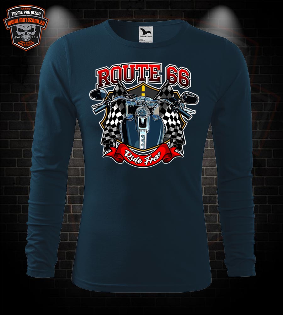 Mototričko s dlhým rukávom Route 66 - Ride Free