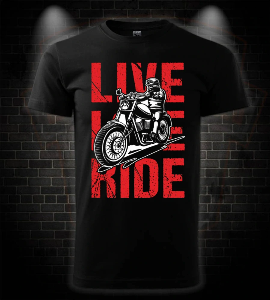 Pánske / dámske tričko Live Love Ride