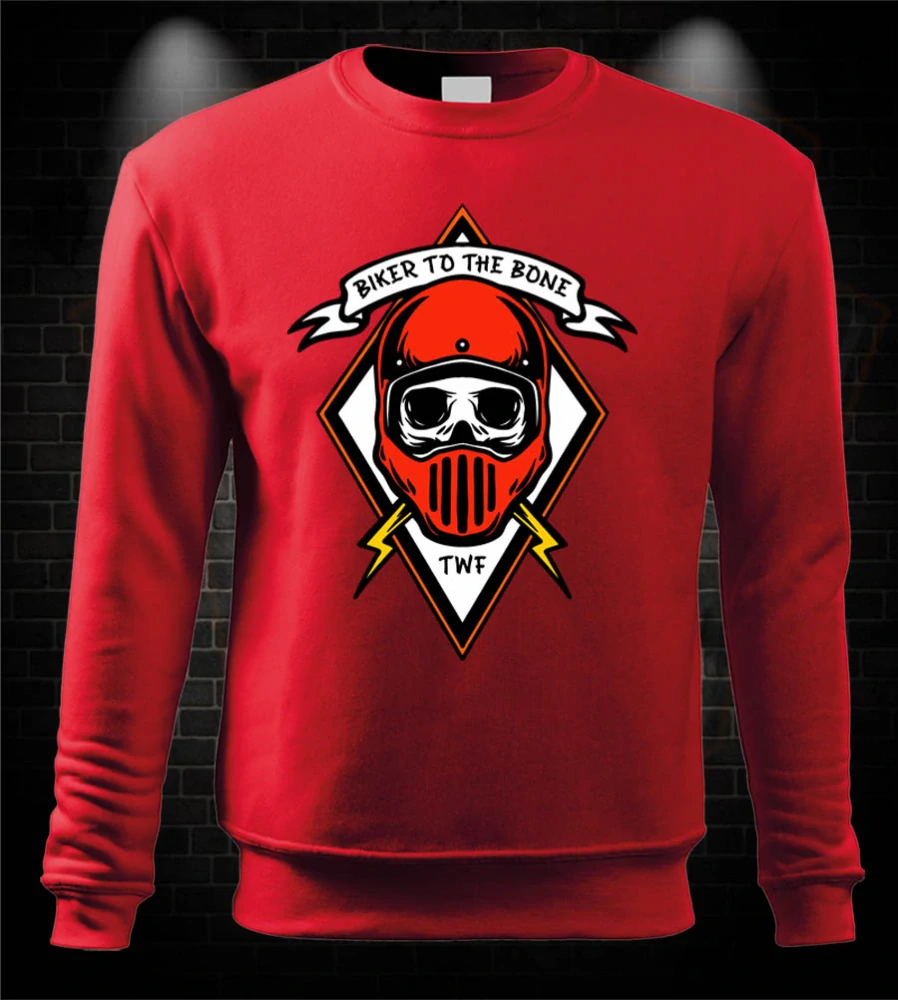 Moto mikina Biker to the bone