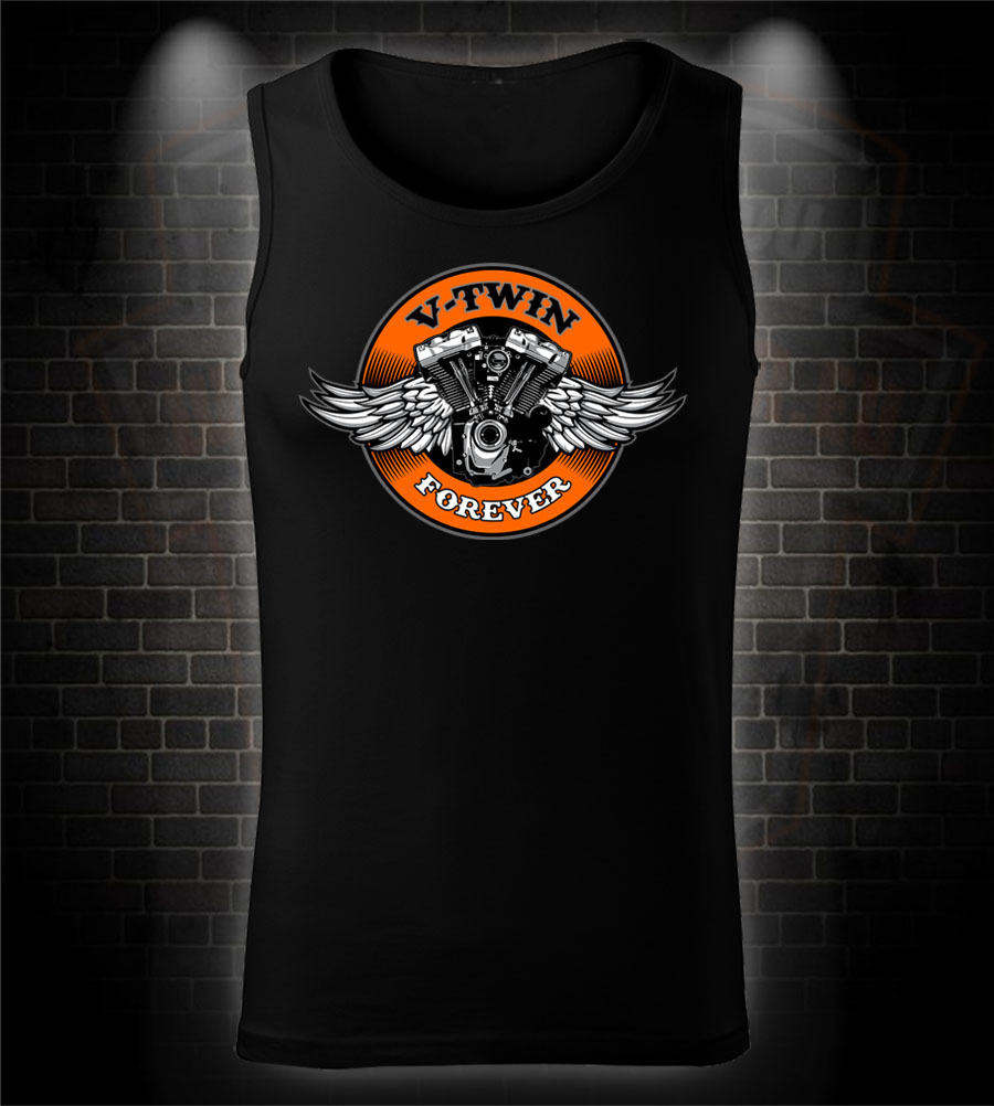 Motorkárske tielko V-Twin Forever