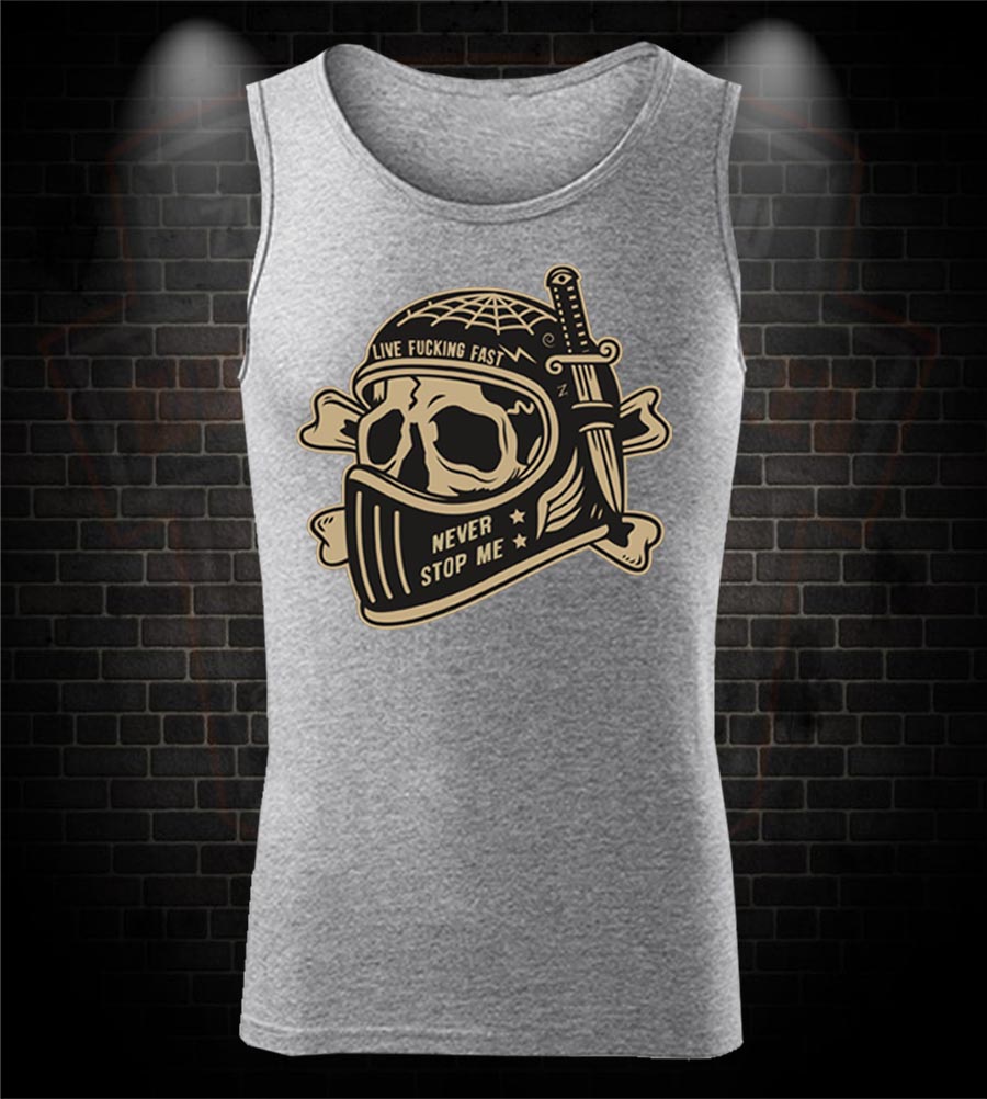 Motorkárske tielko Live Fucking Fast