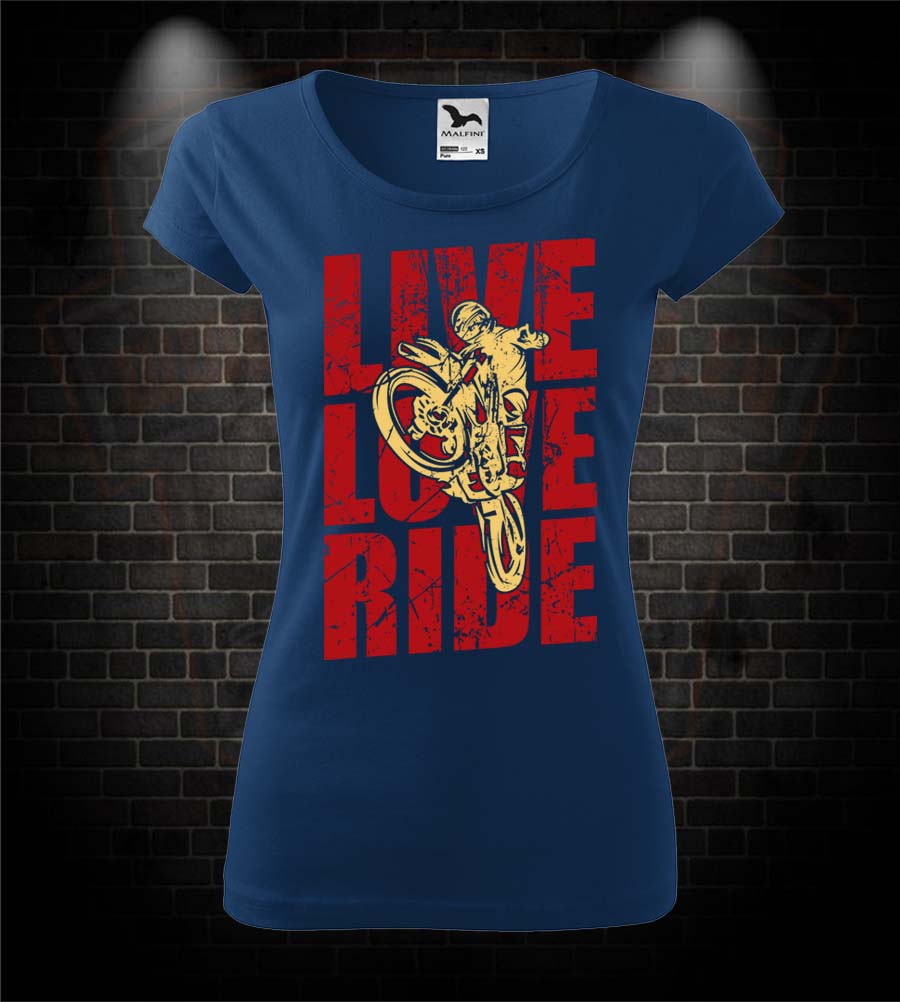 Dámske mototričko Live Love Ride - Motocross