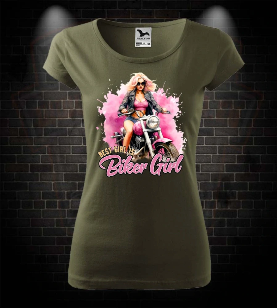 Dámske mototričko Best girl is Biker girl
