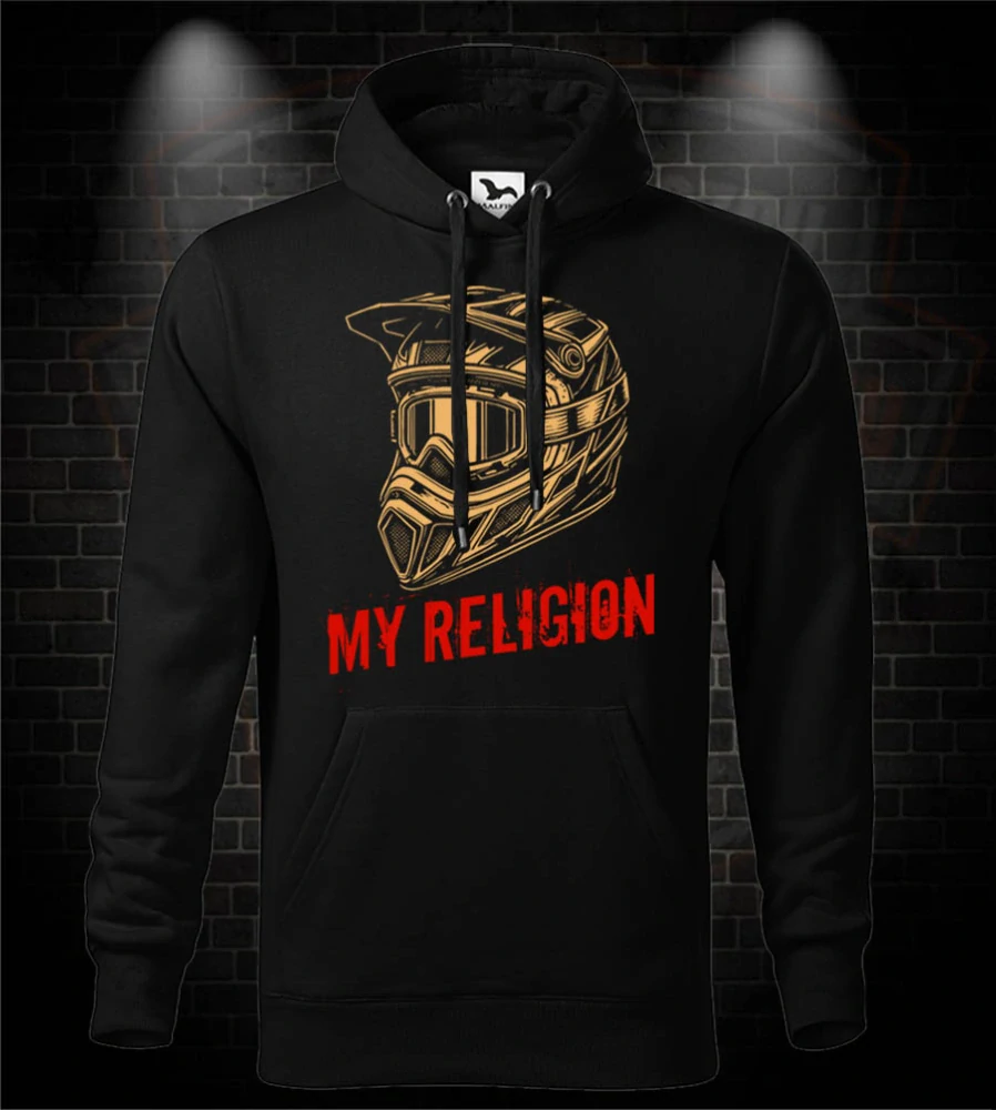 Kapucová motorkárska mikina My Religion