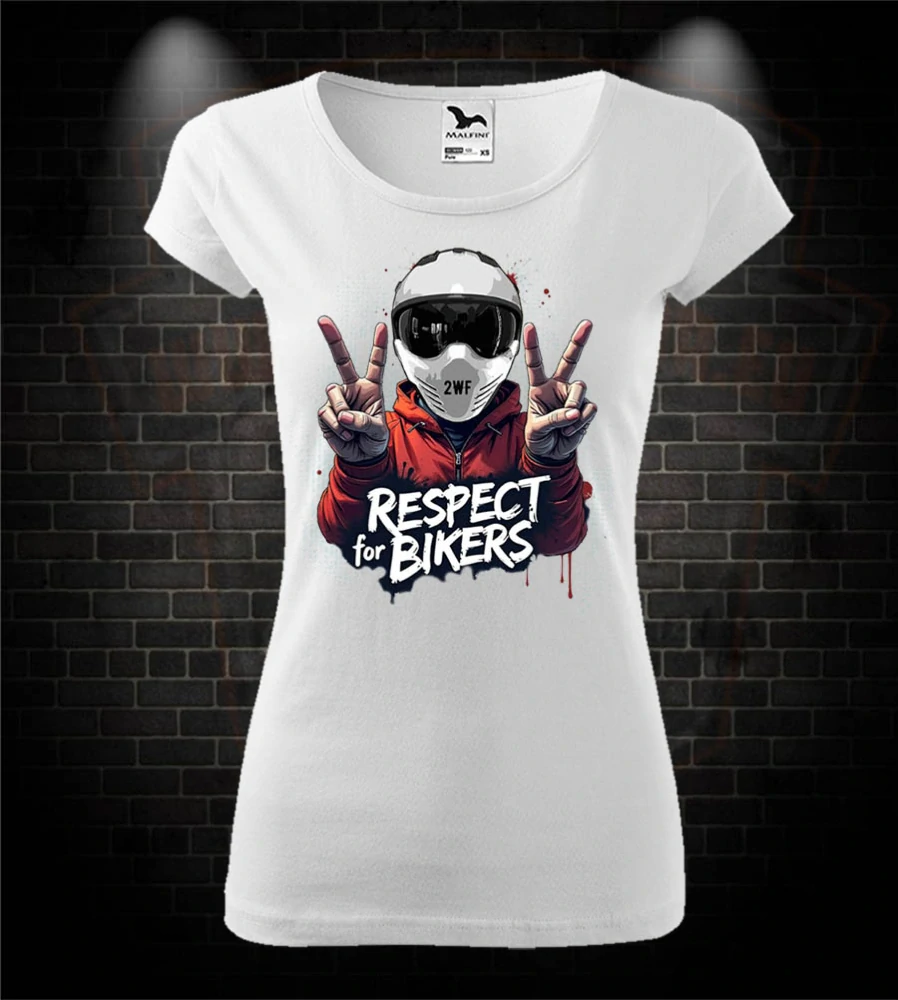 Dámske moto tričko Respect for Bikers