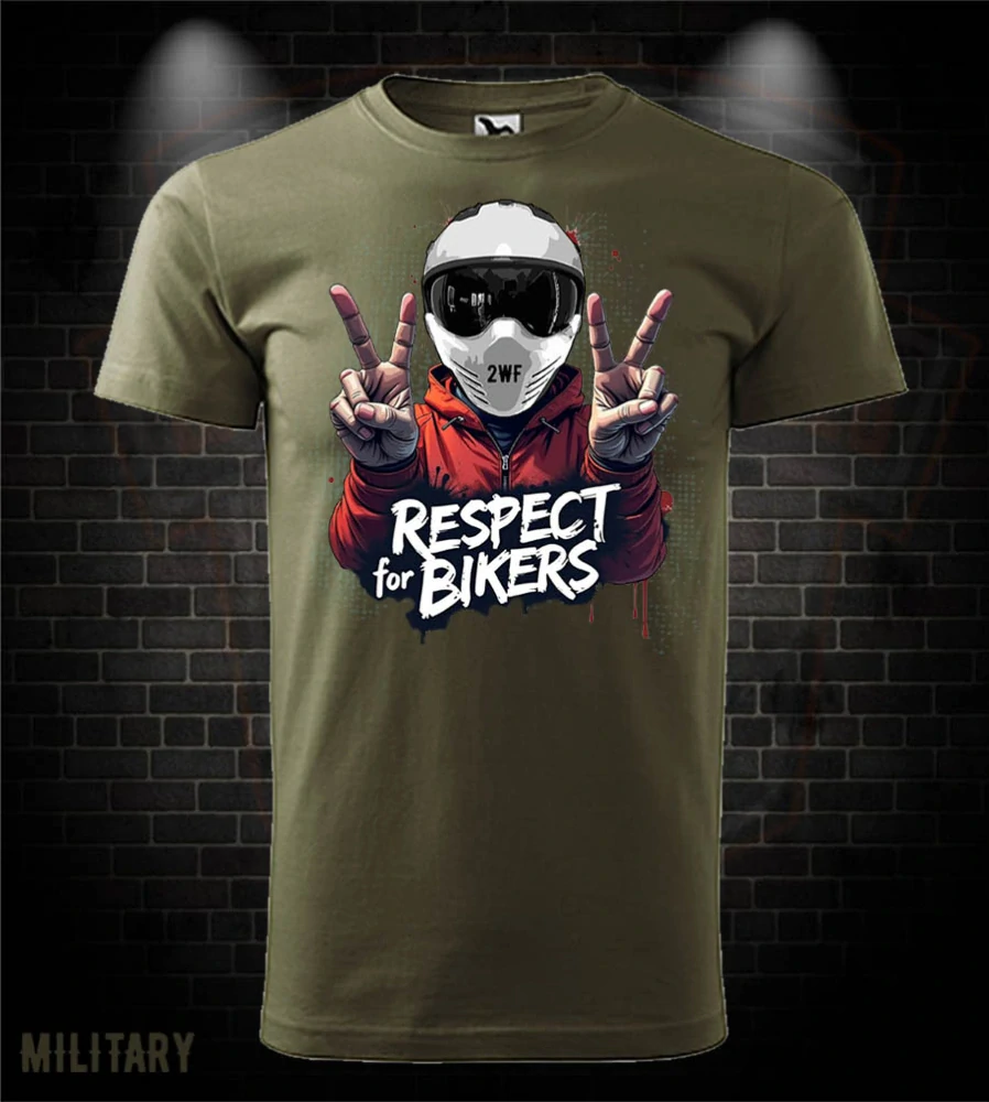Motorkárske tričko Respect for Bikers