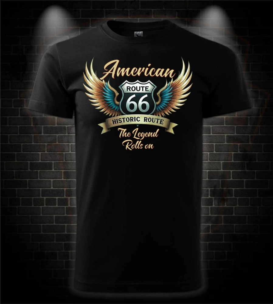 Pánske tričko American Route 66 - The Legend Rolls On