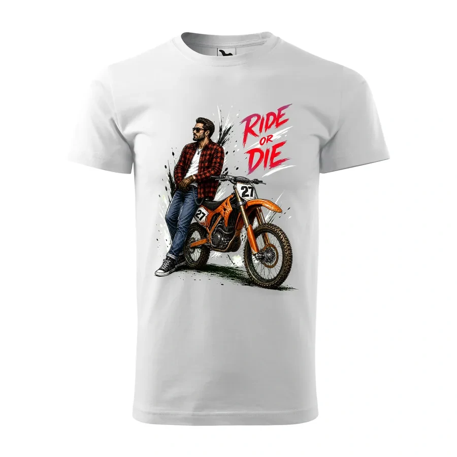Motorkárske tričko Ride or Die - Motocross | Adrenalín v teréne