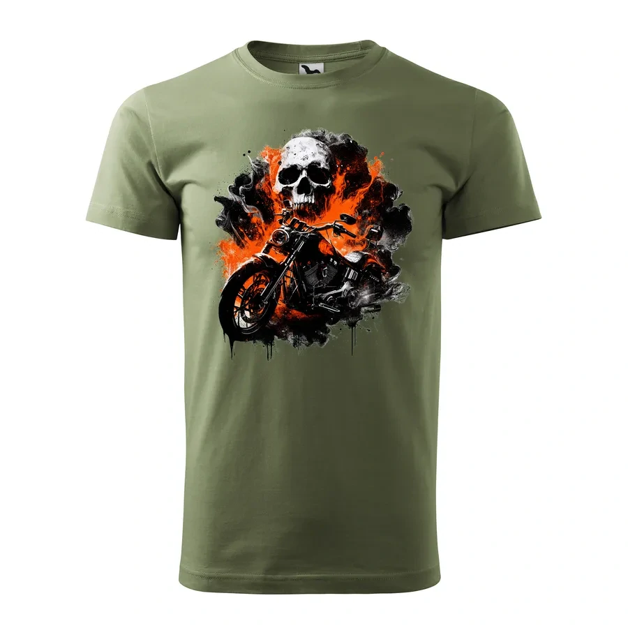 Motorkárske tričko Skull Ride | Sila a charakter