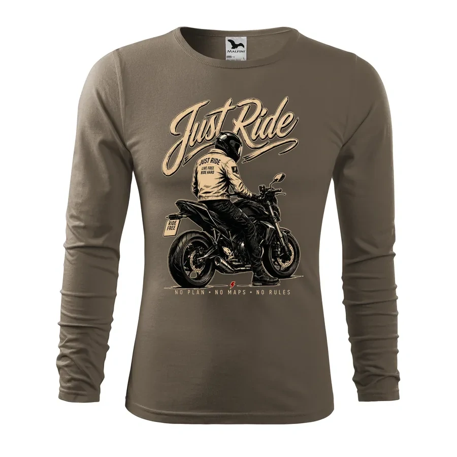 Motorkárske tričko Just Ride s dlhým rukávom