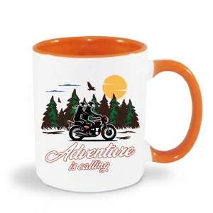Motorkársky hrnček Adventure is calling