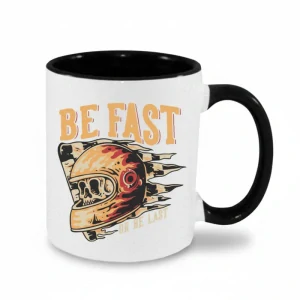 Motorkársky hrnček Be fast or be Last