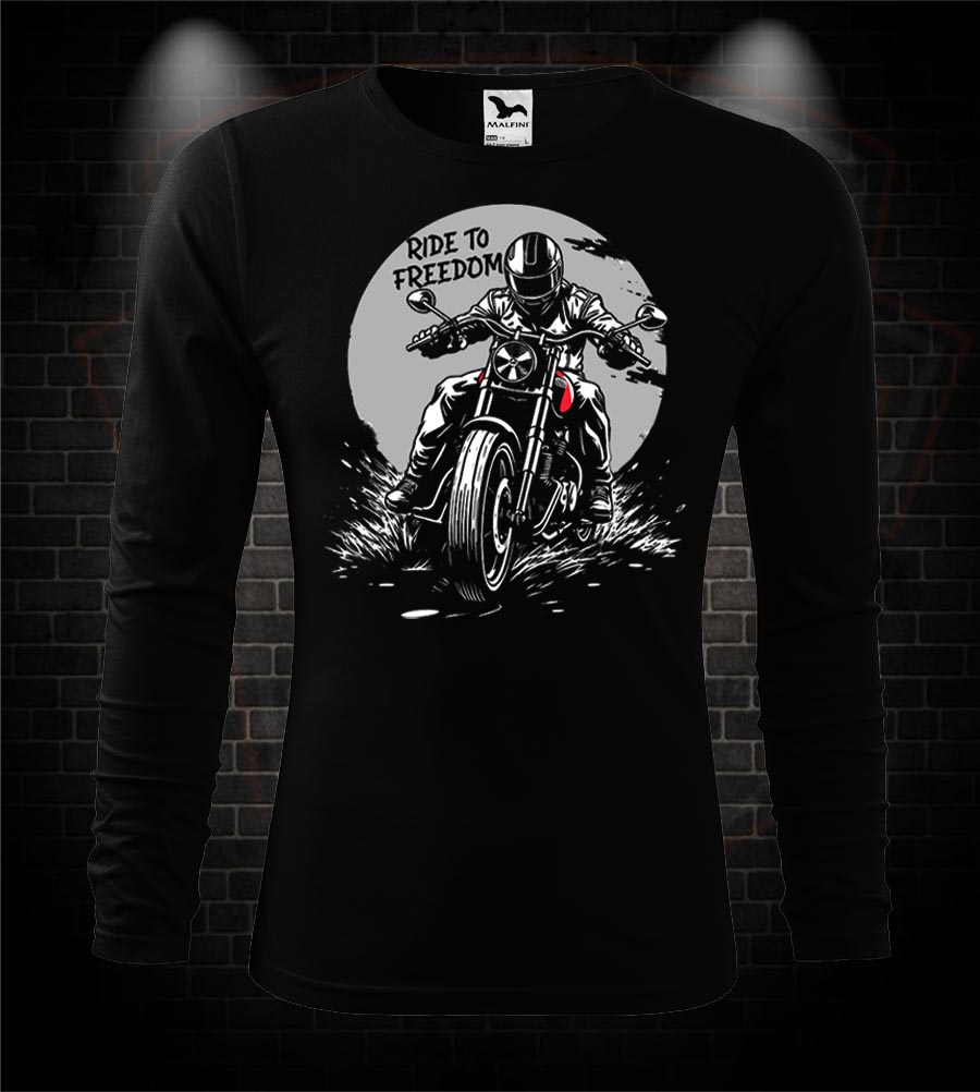 Mototričko s dlhým rukávom Ride to Freedom