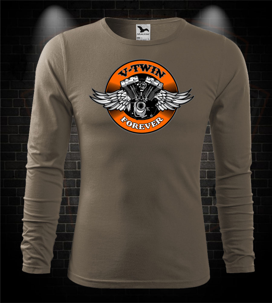 Mototričko s dlhým rukávom V-Twin Forever