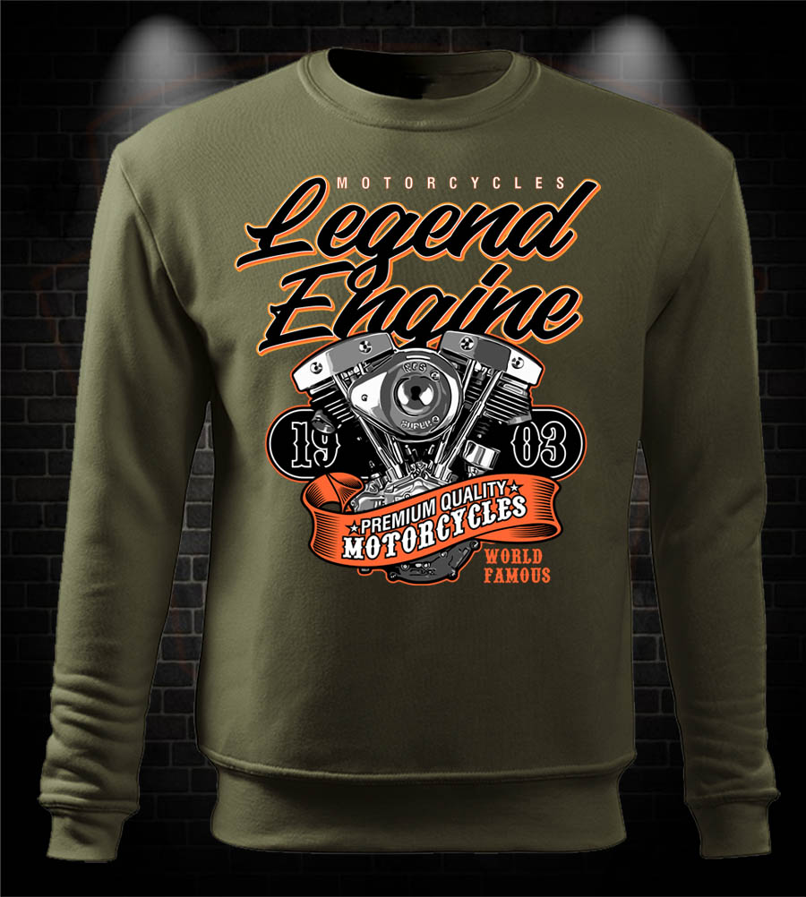 Moto mikina Legend Engine - Shovelhead