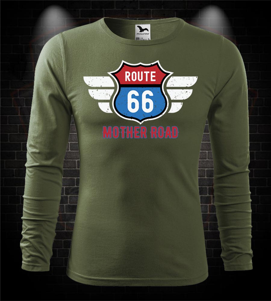 Mototričko s dlhým rukávom Mother Road - Route 66