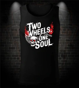 Motorkárske tielko Two Wheels - One Soul