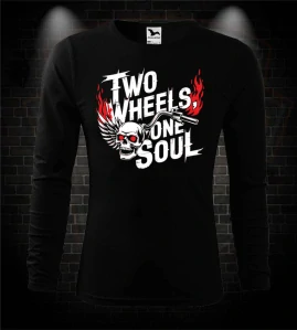 Moto tričko s dlhým rukávom Two Wheels - One Soul
