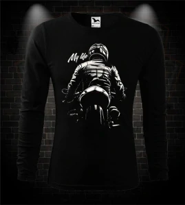 Moto tričko s dlhým rukávom My Life