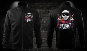 Zipsová moto mikina Respect for Bikers