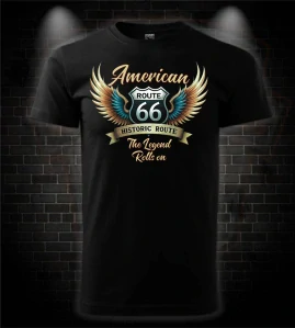 Pánske tričko American Route 66 - The Legend Rolls On