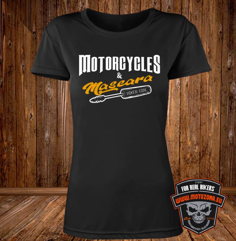 Dámske moto tričko Motorcycles & Mascara