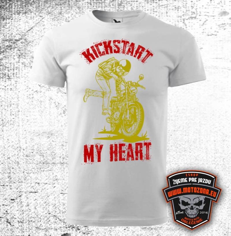 Moto tričko Kickstart my Heart