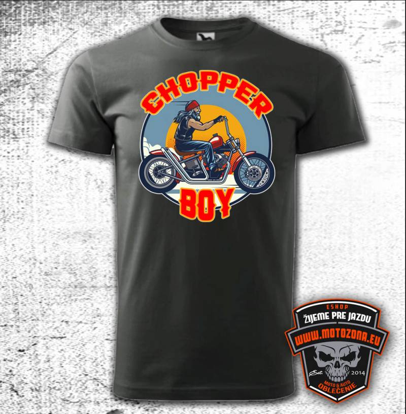 Motorkárske tričko Chopper Boy