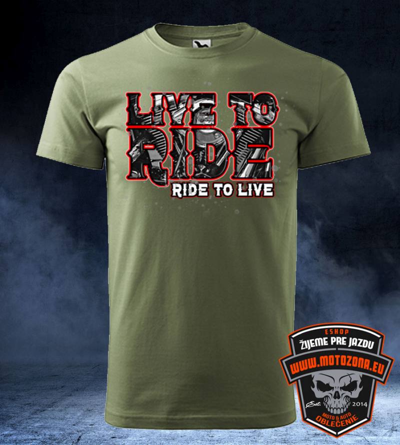 Tričko Live to Ride - Choppers