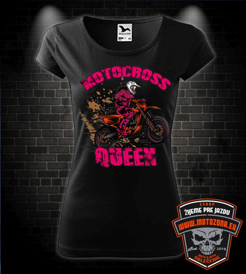 Dámske tričko Motocross Queen