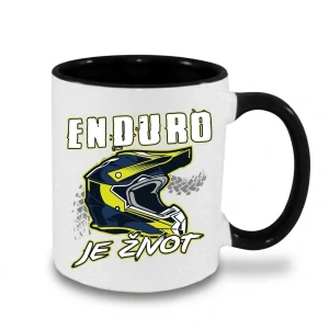 Motorkársky hrnček Enduro je život