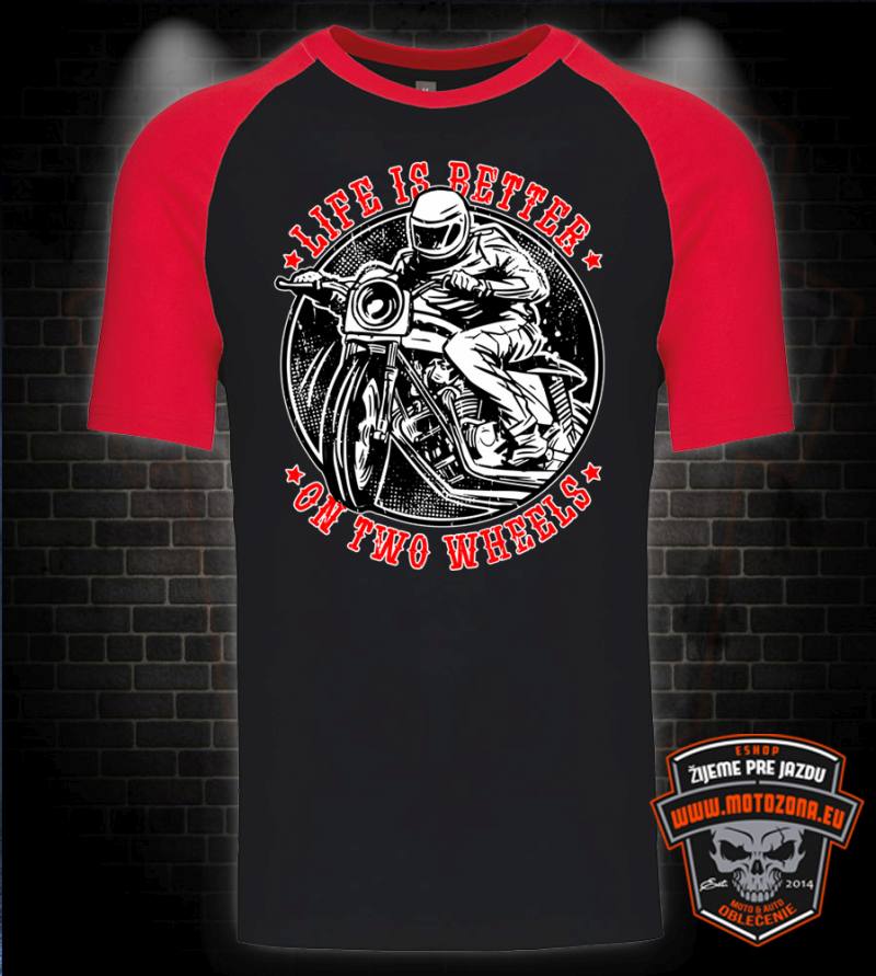 Baseball mototričko Life is better on two wheels