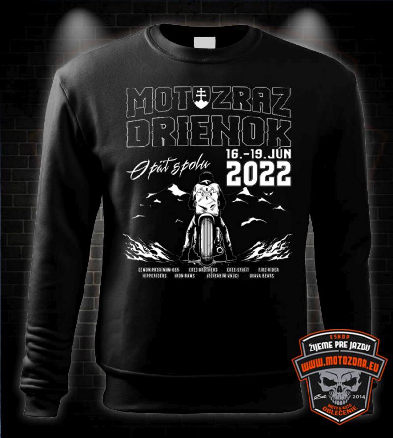 Moto mikina Motozraz Drienok 2022