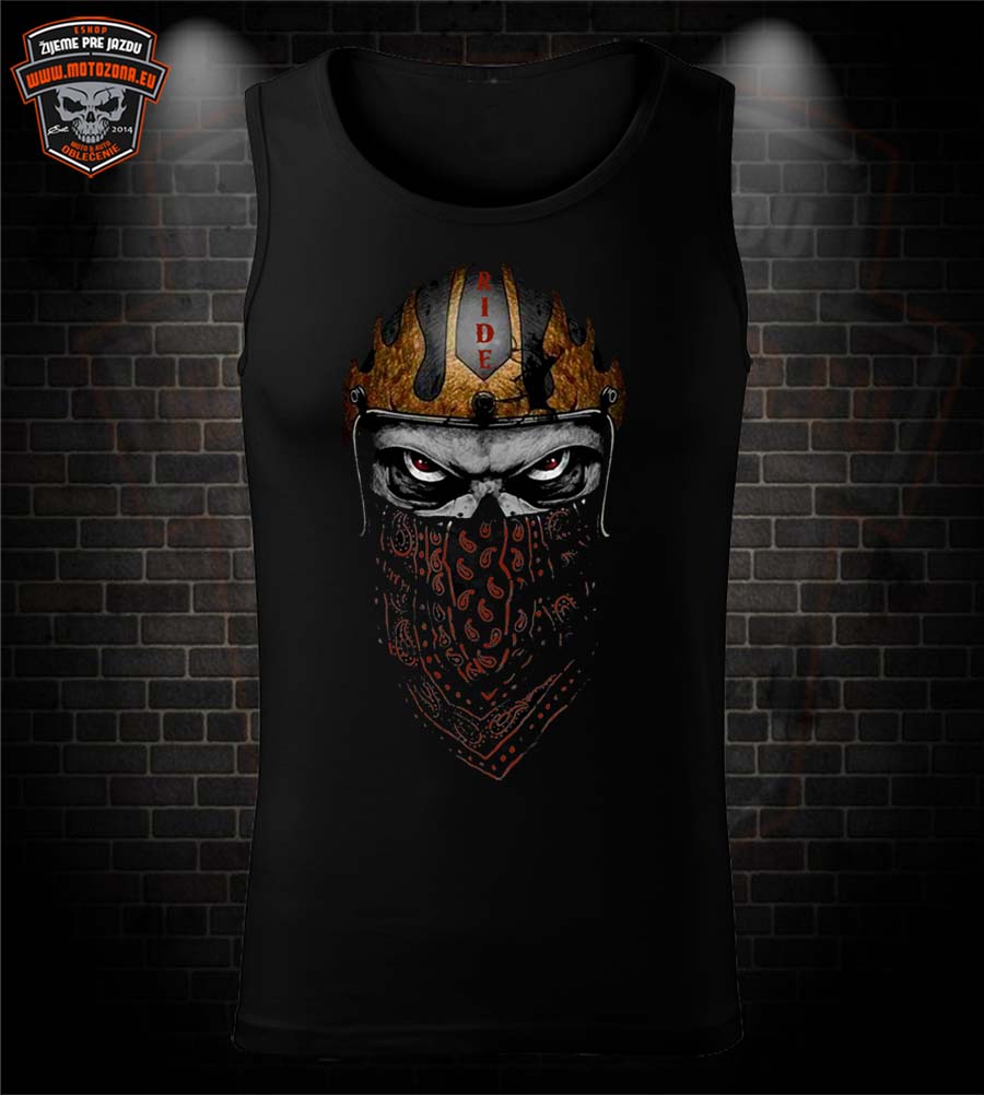 Motorkárske tielko Skull Rider
