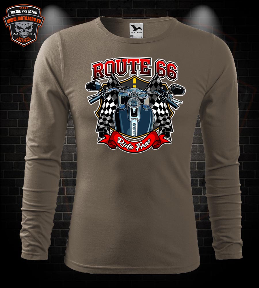 Mototričko s dlhým rukávom Route 66 - Ride Free