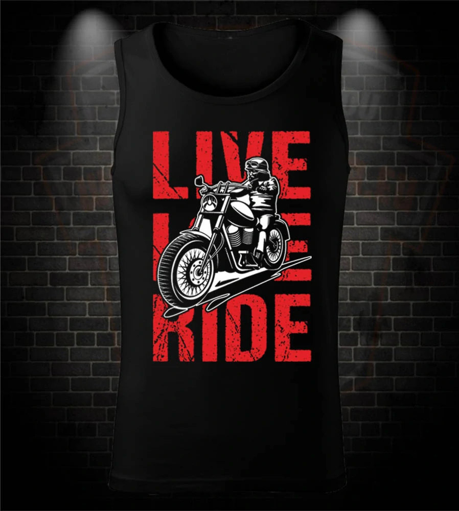 Motorkárske tielko Live Love Ride