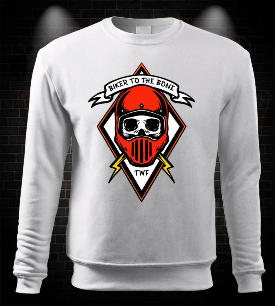 Moto mikina Biker to the bone