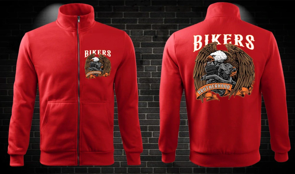 Zipsová moto mikina Bikers Brotherhood