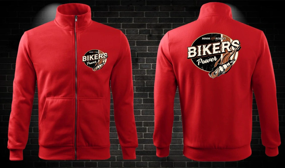 Zipsová moto mikina Bikers Power