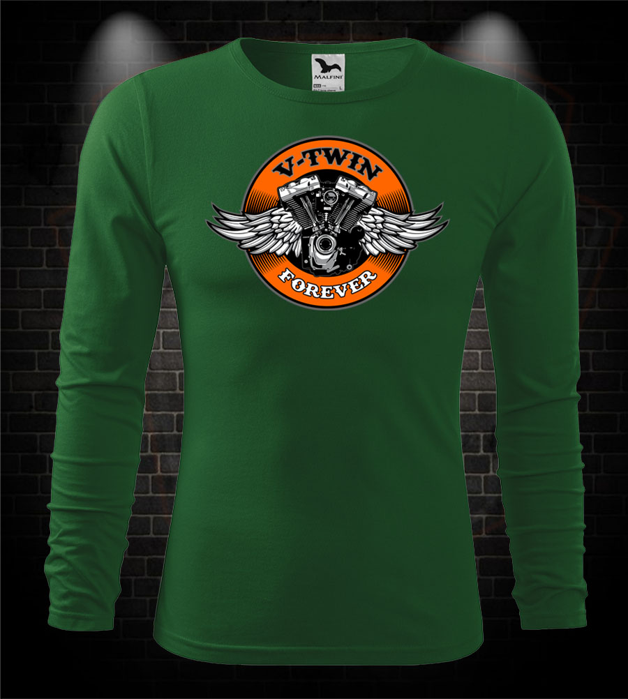 Mototričko s dlhým rukávom V-Twin Forever