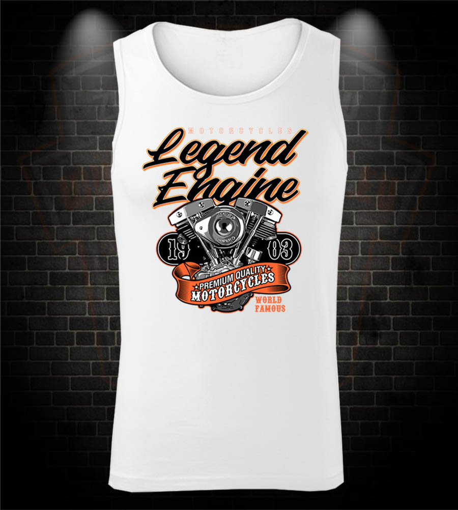 Motorkárske tielko Legend Engine - Shovelhead