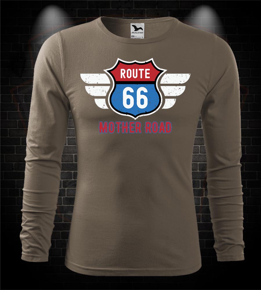Mototričko s dlhým rukávom Mother Road - Route 66