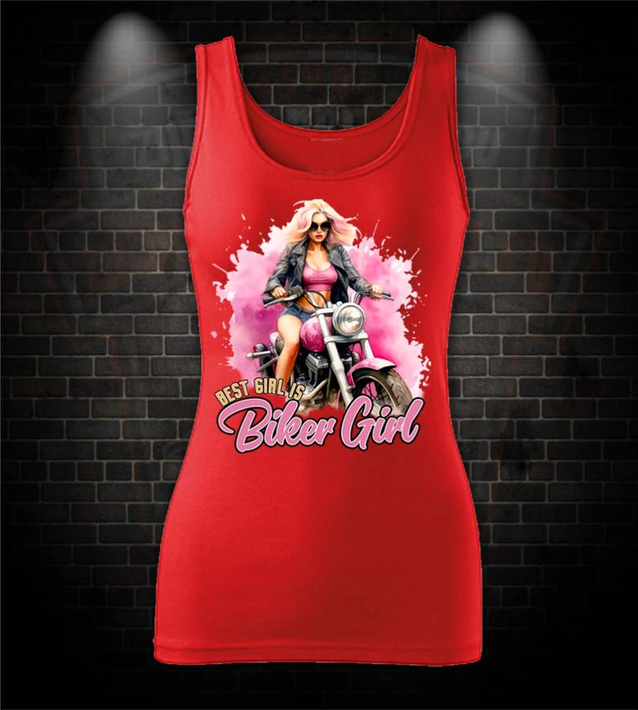 Dámske tielko Best girl is Biker girl