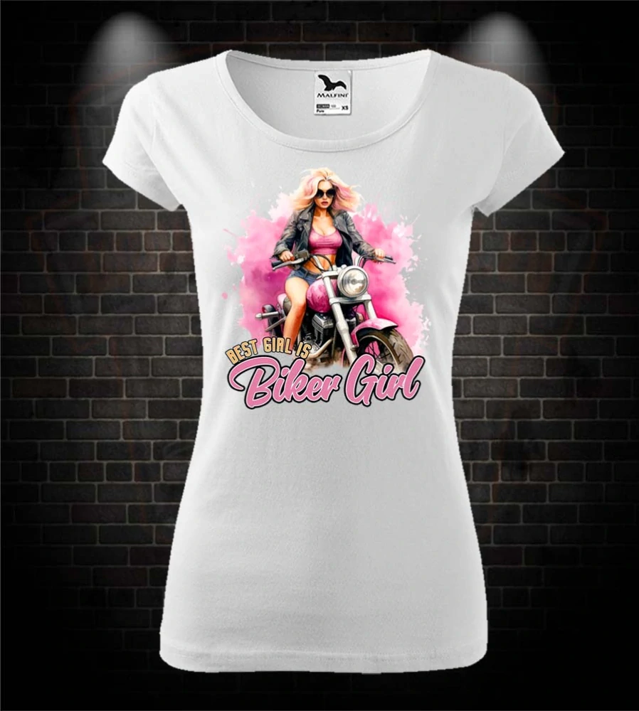Dámske mototričko Best girl is Biker girl