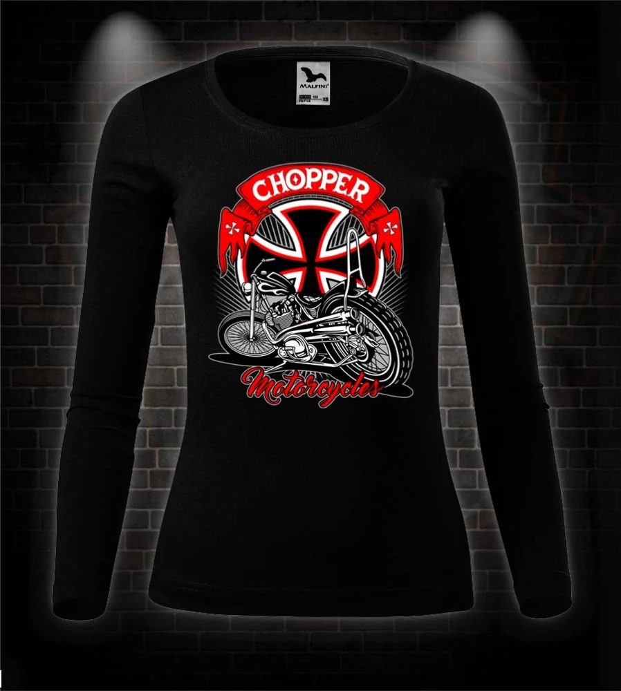 Dámske moto tričko s dlhým rukávom Chopper Motorcycles
