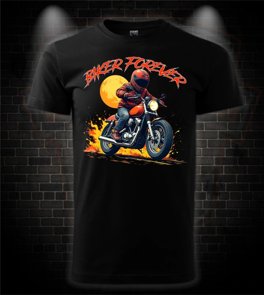 Motorkárske tričko Biker Forever