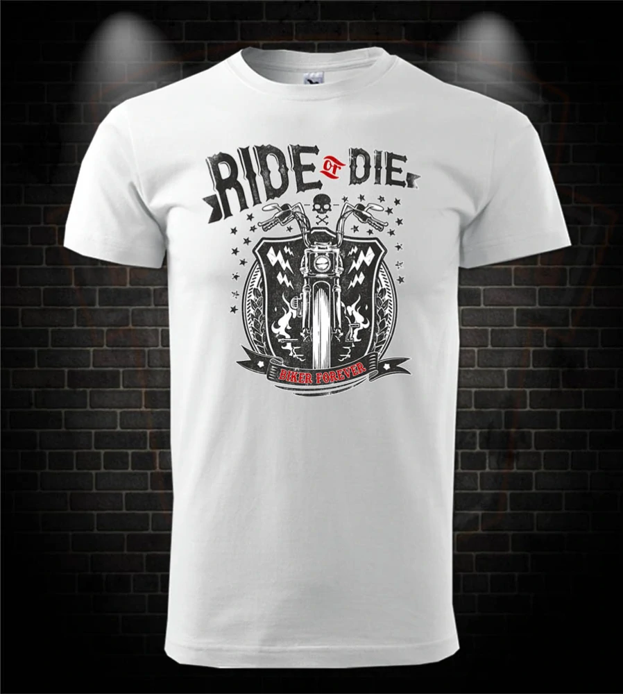 Motorkárske tričko Ride or Die - Biker Forever