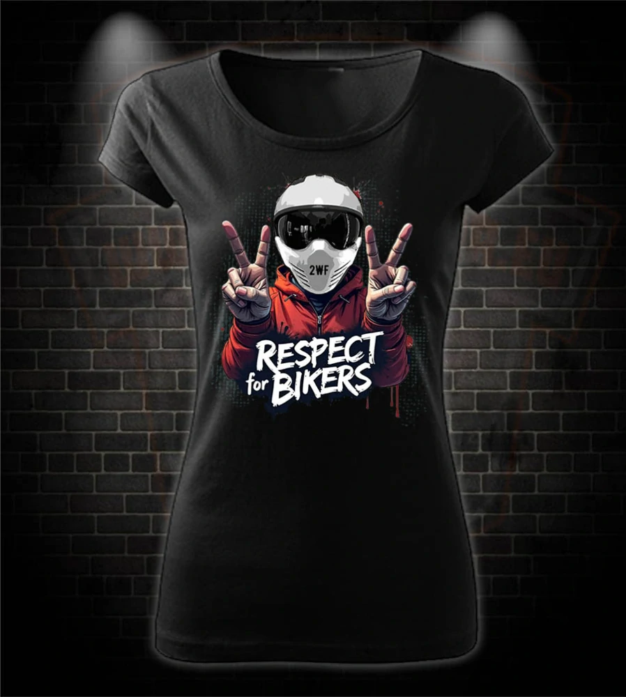 Dámske moto tričko Respect for Bikers