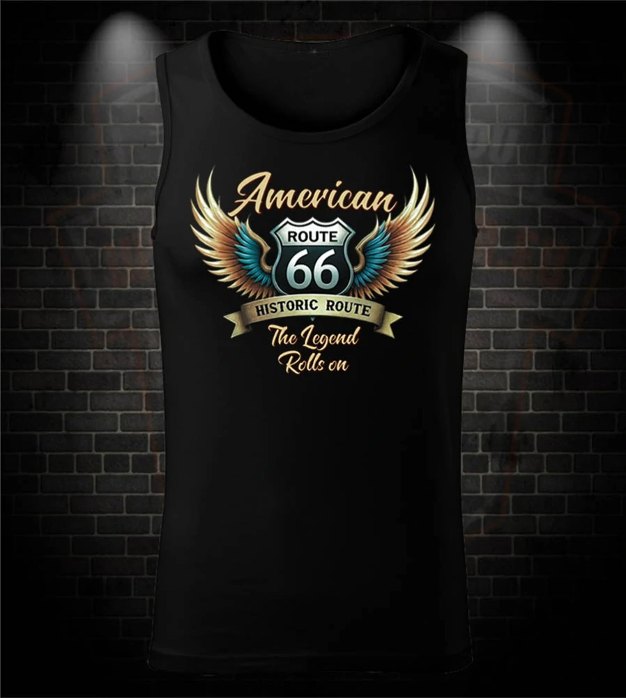 Pánske Tielko "American Route 66 - The Legend Rolls On"